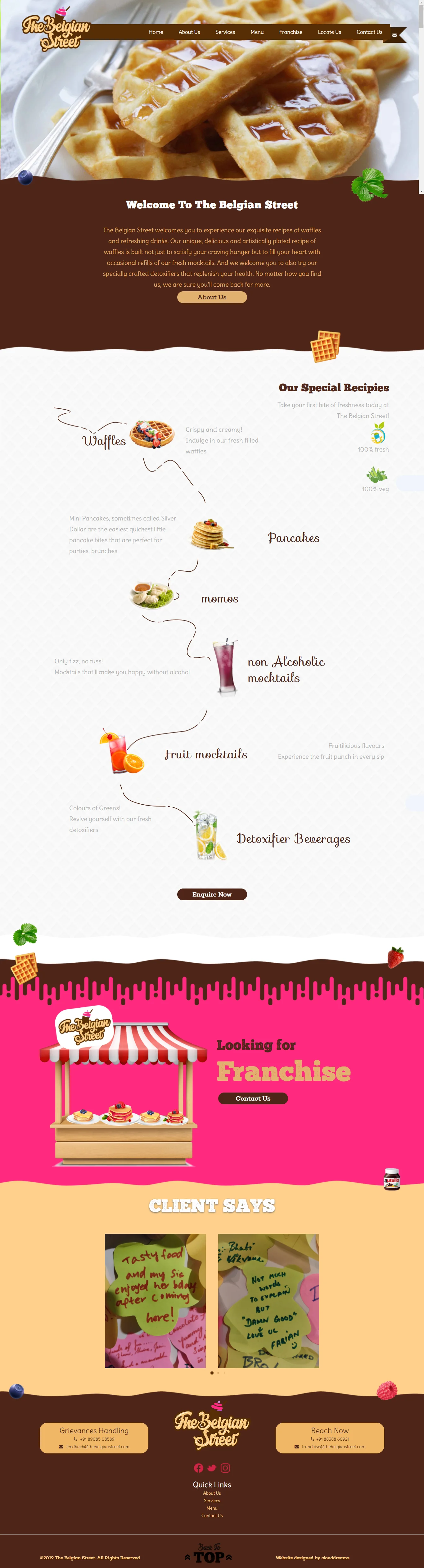 Belgian Waffle website