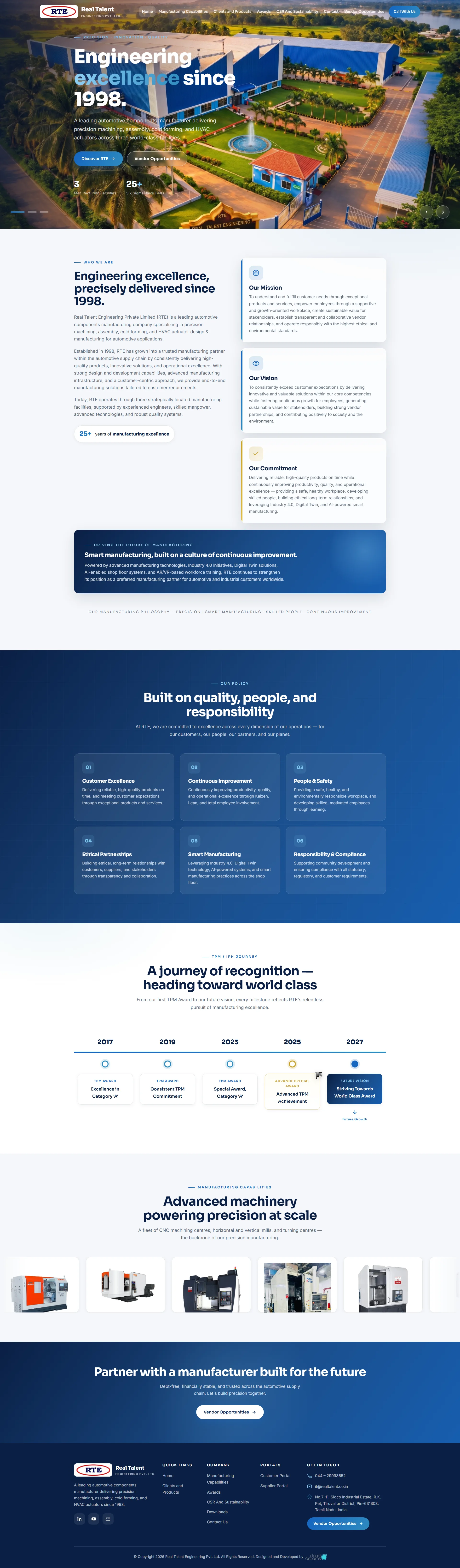 REALTALENT ENGINEERING website