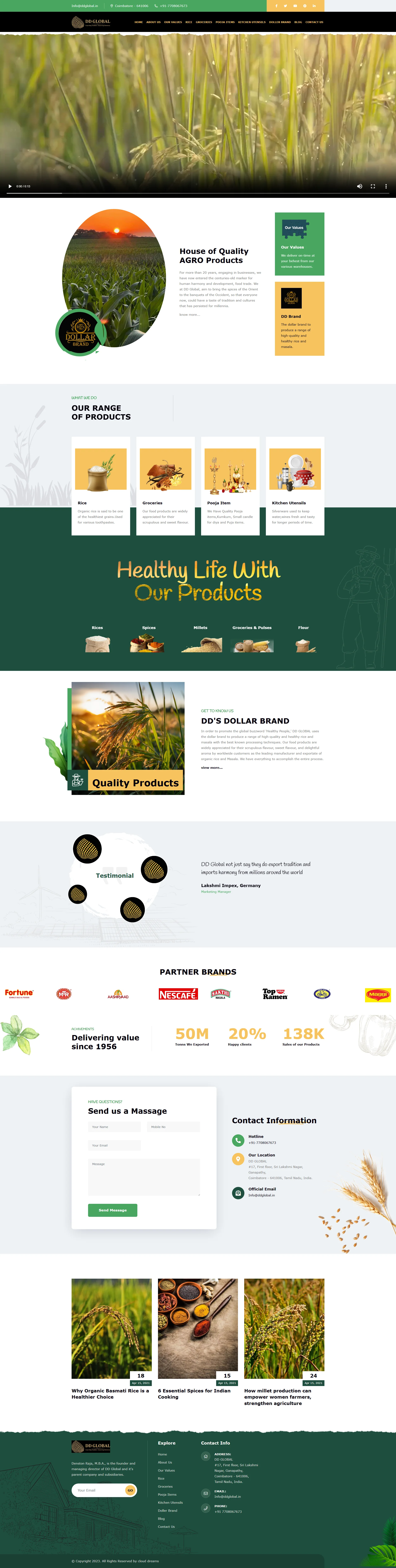 DD Global website
